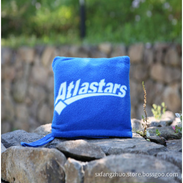 Plush Blanket for AC Room Soft Comfortable Custom Print Logo Camp Blanket Warm Travel Blanket Gift